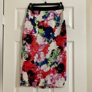 MILLY FLORAL SKIRT